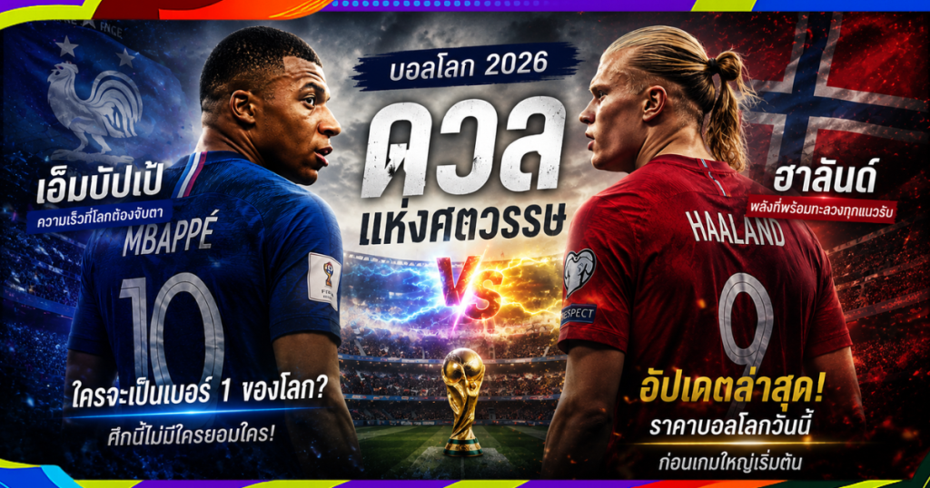 เอ็มบัปเป้ vs ฮาลันด์ บอลโลก 2026: ดวลแห่งศตวรรษที่ใครก็รอดู