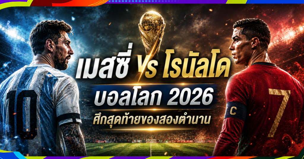 ราคาบอลโลกวันนี้ กับศึก เมสซี่ vs โรนัลโด้ บอลโลก 2026 ครั้งสุดท้ายของสองตำนาน