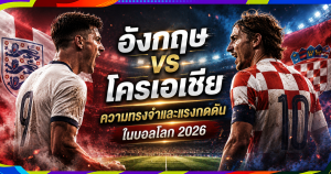 อังกฤษ vs โครเอเชีย บอลโลก 2026 เกมที่เต็มไปด้วยความทรงจำและแรงกดดัน พร้อมเช็ก ตารางบอลโลก