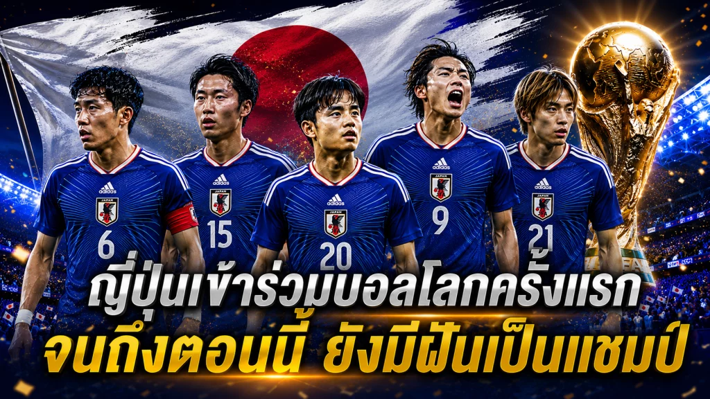 ญี่ปุ่นเข้าร่วมบอลโลกครั้งแรก กับความฝันเป็นแชมป์โลก