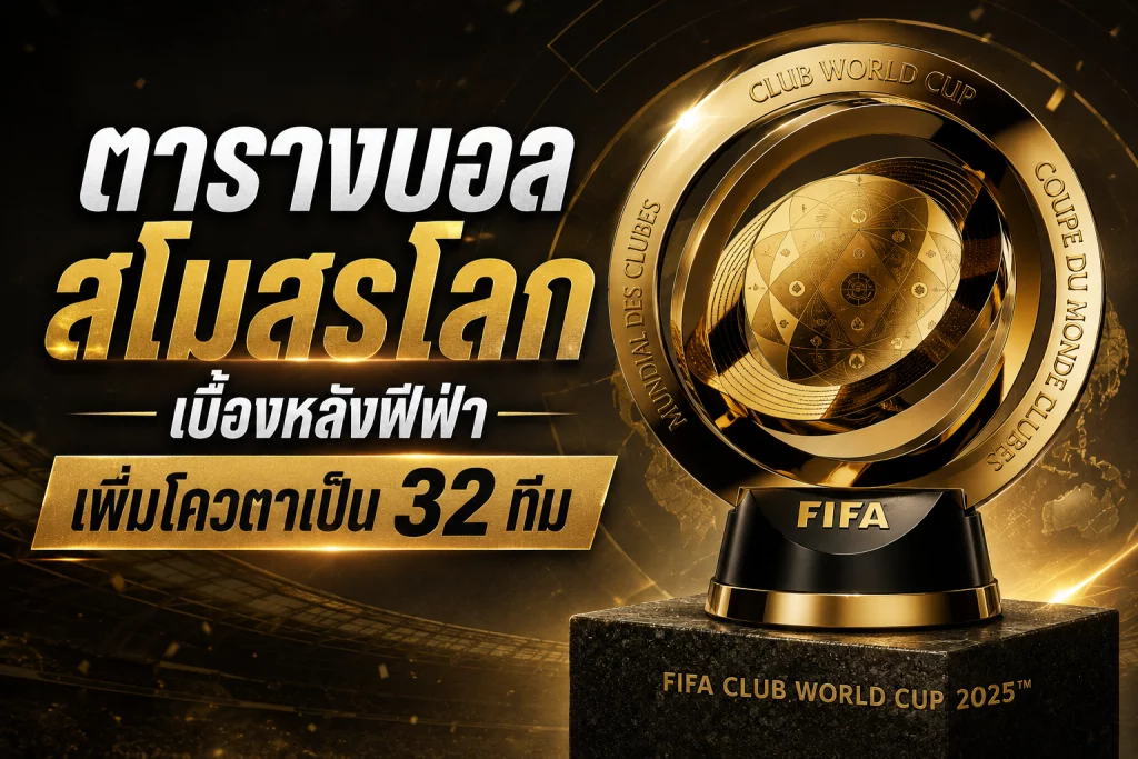 ตารางบอลสโมสรโลก เบื้องหลังฟีฟ่าเพิ่มโควตาเป็น 32 ทีม