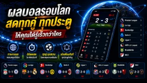 ผลบอลรอบโลก สดทุกคู่ ทุกประตู ให้คุณได้รู้เร็วกว่าใคร