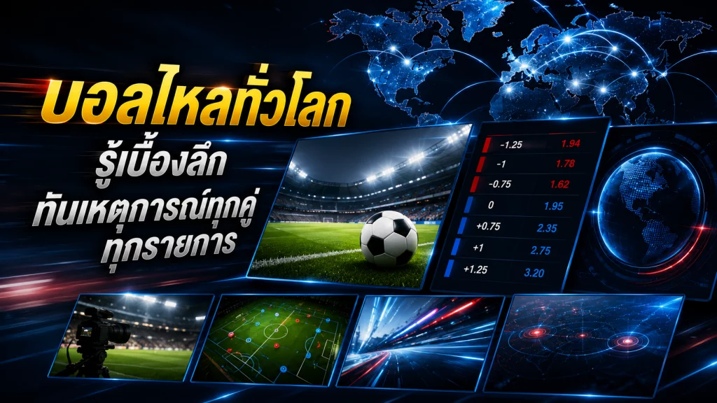 บอลไหลทั่วโลก รู้เบื้องลึก ทันเหตุการณ์ทุกคู่ ทุกรายการ