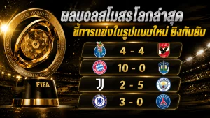 ผลบอลสโมสรโลกล่าสุด ชี้การแข่งในรูปแบบใหม่ ยิงกันยับ
