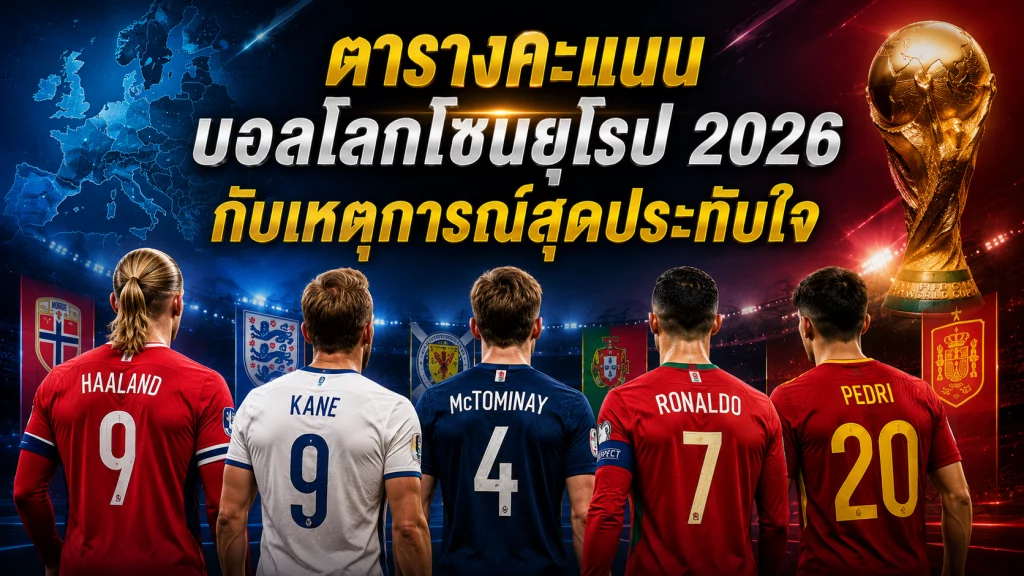 ตารางคะแนนบอลโลกโซนยุโรป 2026 กับเหตุการณ์สุดประทับใจ