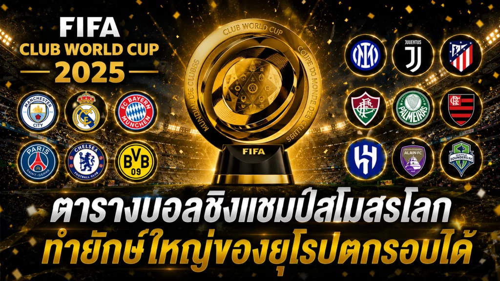 ตารางบอลชิงแชมป์สโมสรโลก ทำยักษ์ใหญ่ของยุโรปตกรอบได้