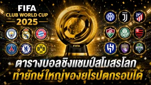 ตารางบอลชิงแชมป์สโมสรโลก ทำยักษ์ใหญ่ของยุโรปตกรอบได้