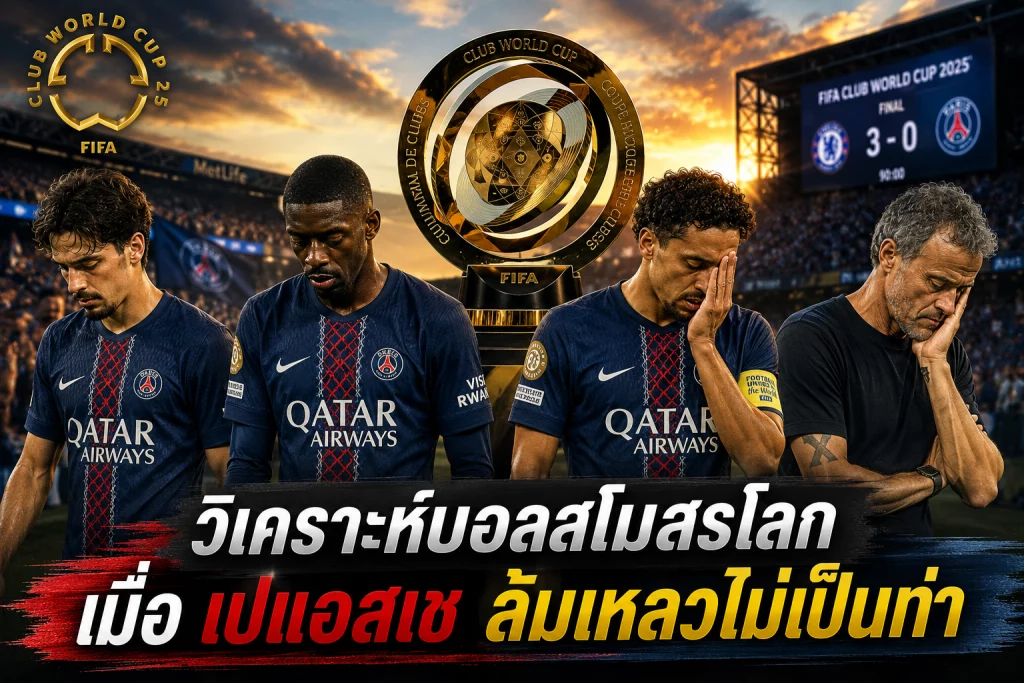 วิเคราะห์บอลสโมสรโลก เมื่อ เปแอสเช ล้มเหลวไม่เป็นท่า
