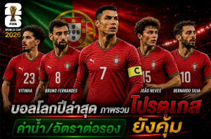 ภาพรวม โปรตุเกส ค่าน้ำ/อัตราต่อรอง ยังคุ้ม ในบอลโลกปีล่าสุด