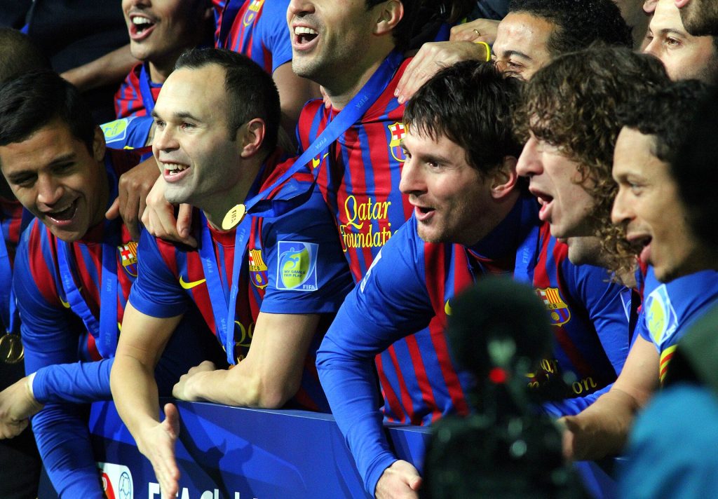 ลิโอเนล เมสซี ในสีเสื้อบาร์เซโลนา