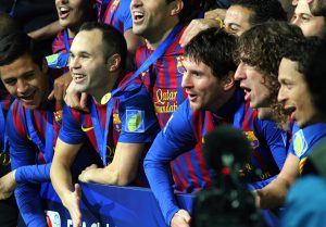ลิโอเนล เมสซี ในสีเสื้อบาร์เซโลนา